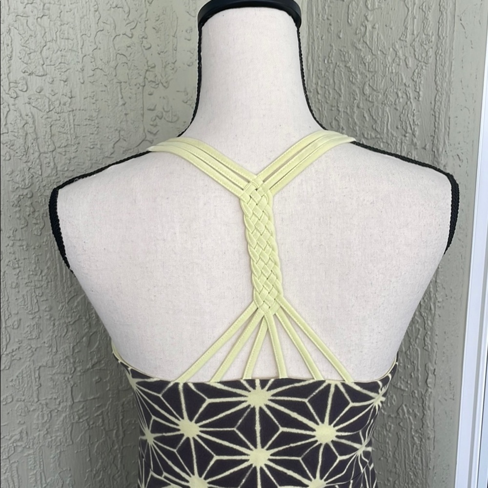 Bloom Gray and Yellow Halter Sundress - Picture 3 of 4
